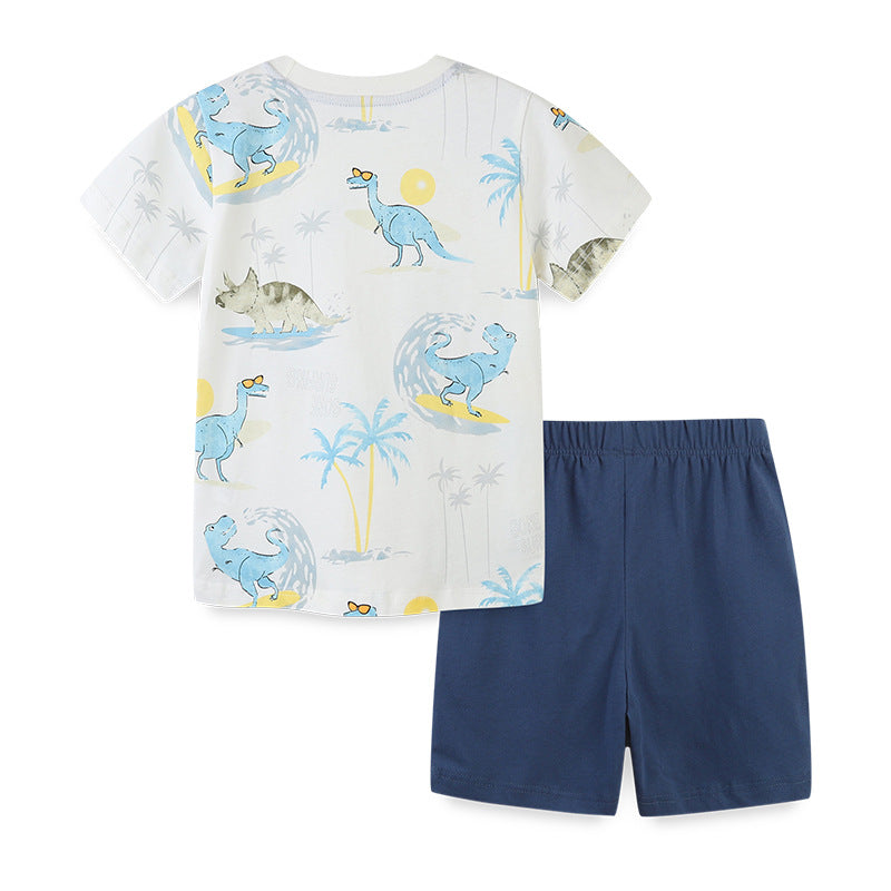 Conjunto de Camiseta y Pantalón Corto para Niño — Fresco y Cómodo