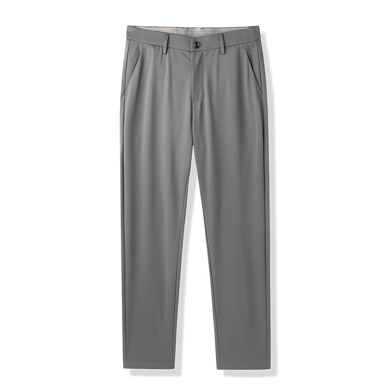 Pantalones casuales de pierna recta para hombre. Pantalones modernos para hombre.