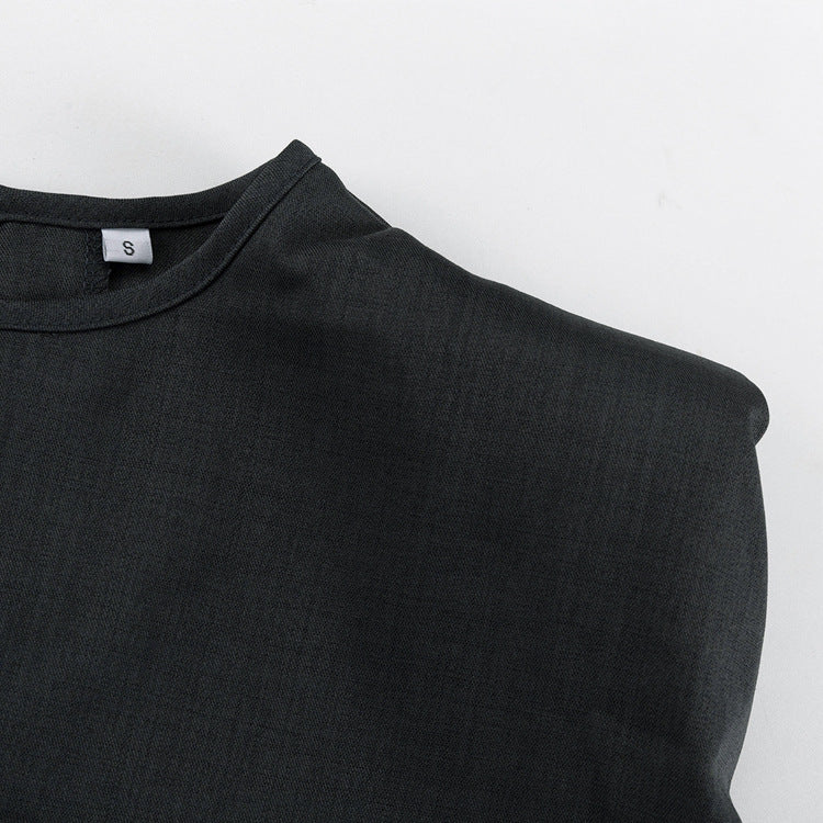 Conjunto Dos Piezas Top Sin Mangas Jersey y Pantalón Holgado para Mujer