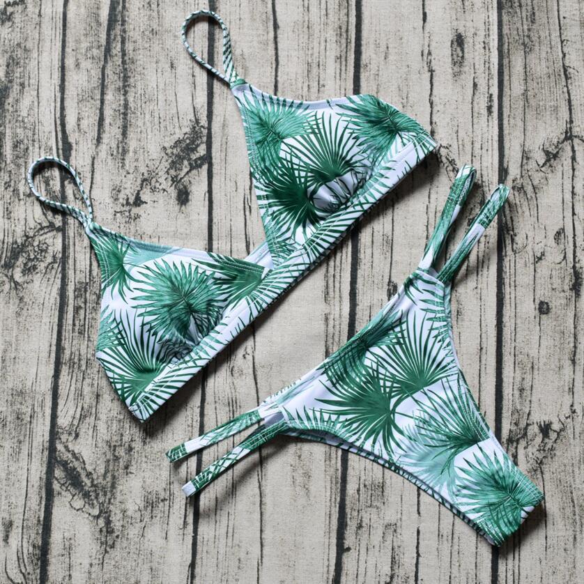 Traje de baño sexy para mujer, con efecto push-up, micro bikini, conjunto de bikini de verano de dos piezas con relleno.