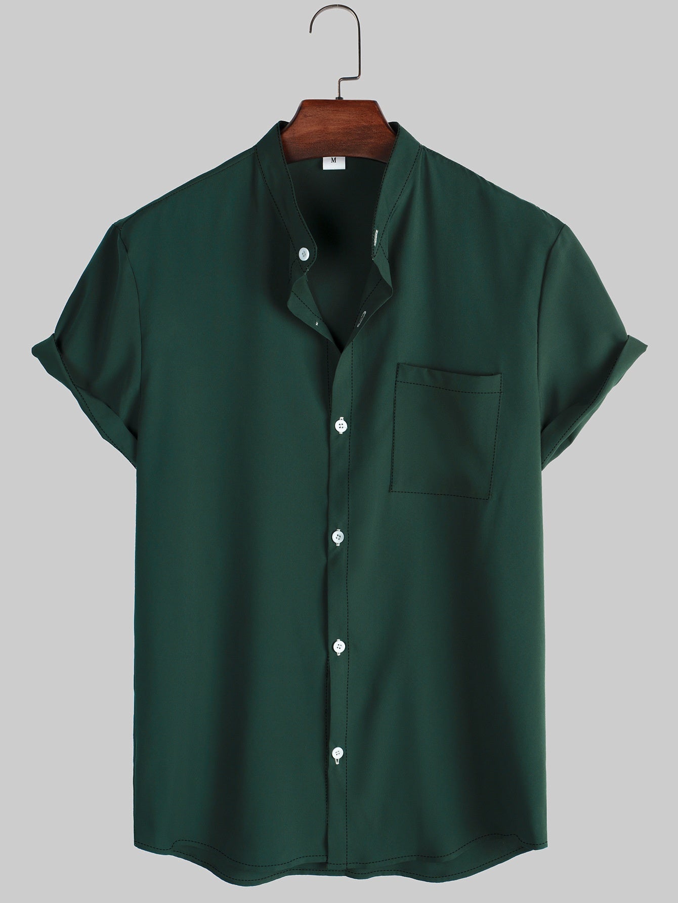 Camisa informal de hombre de color liso