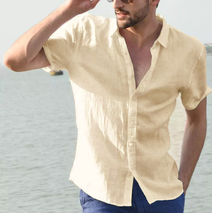Camisas casuales de manga corta para hombre
