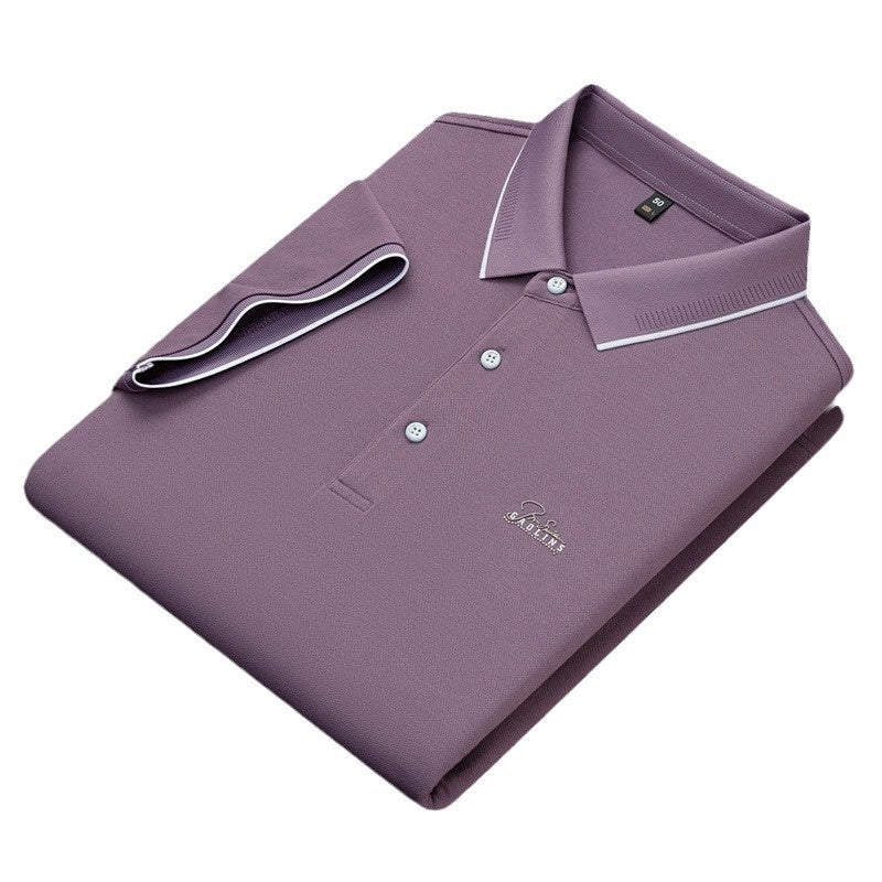 Camiseta de hombre estilo casual de verano con bordado de pedrería.