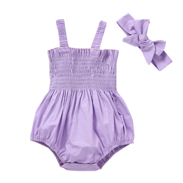 Pelele para Bebé Niña con Diadema