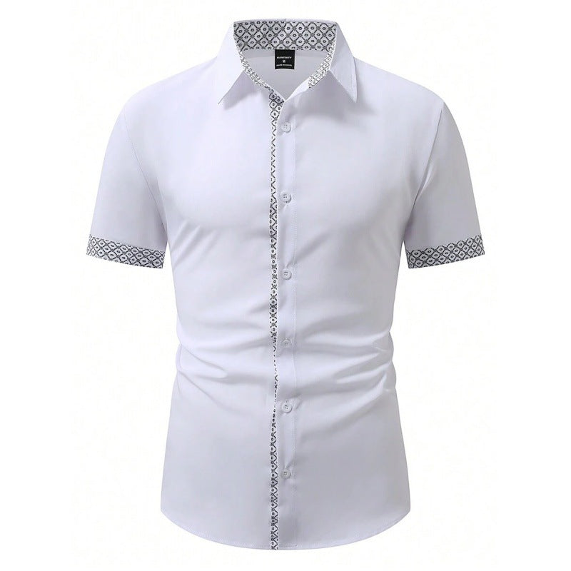 camisa de manda corta con detalles