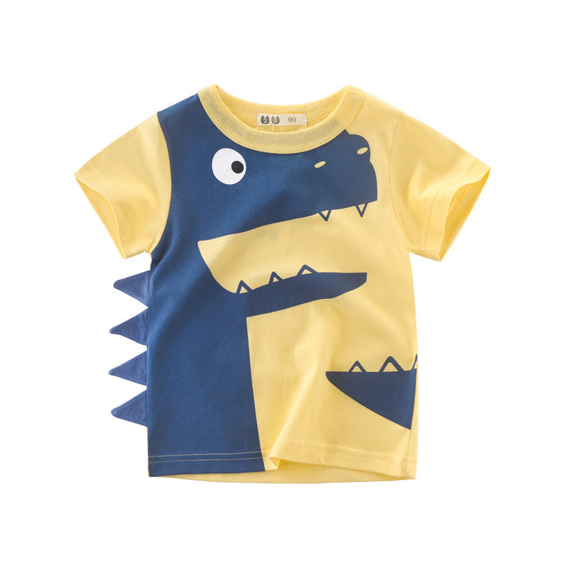 Camiseta de Verano para Niño — Algodón Puro Manga Corta