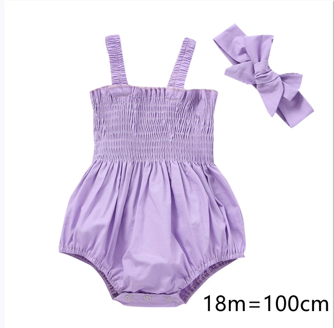 Pelele para Bebé Niña con Diadema