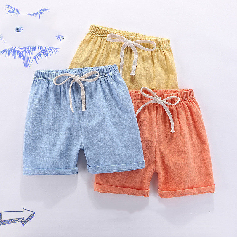 Pantalones Cortos Finos de Verano para Niños — Algodón 100% Multicolor
