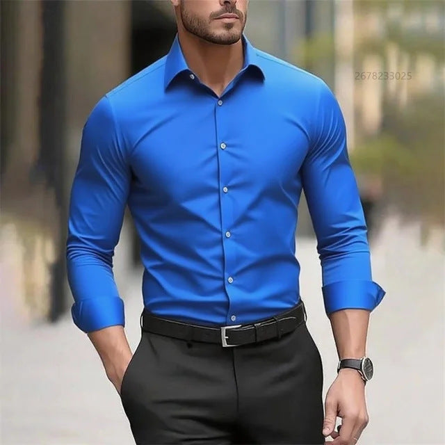 CAMISA DE HOMBRE RESISTENTE ALAS ARRUGAS
