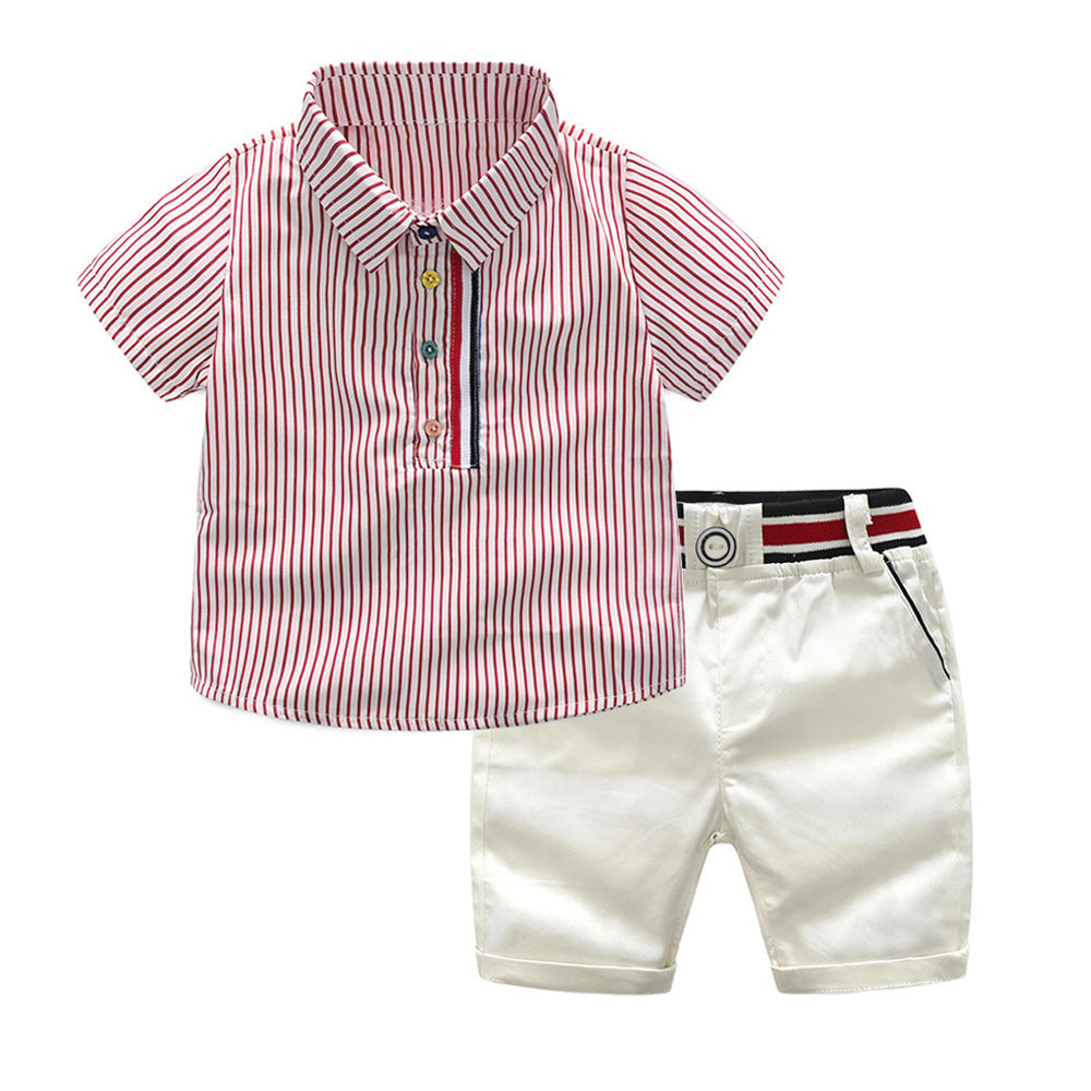 Conjunto de Camiseta y Pantalón Blanco para Niño — Fresco y Elegante