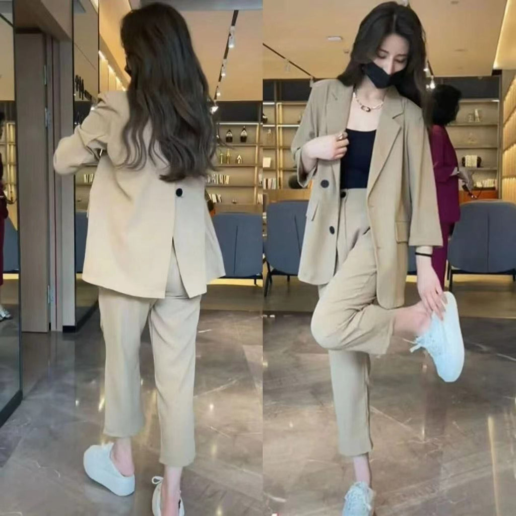 Conjunto Traje Elegante Mujer — Pantalón Formal y Chaqueta