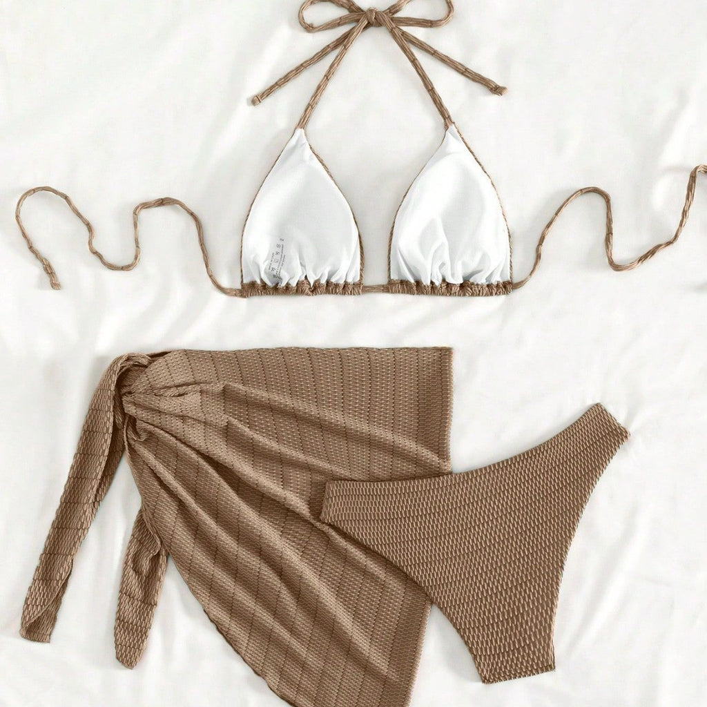 Conjunto de Bikini de Tres Piezas