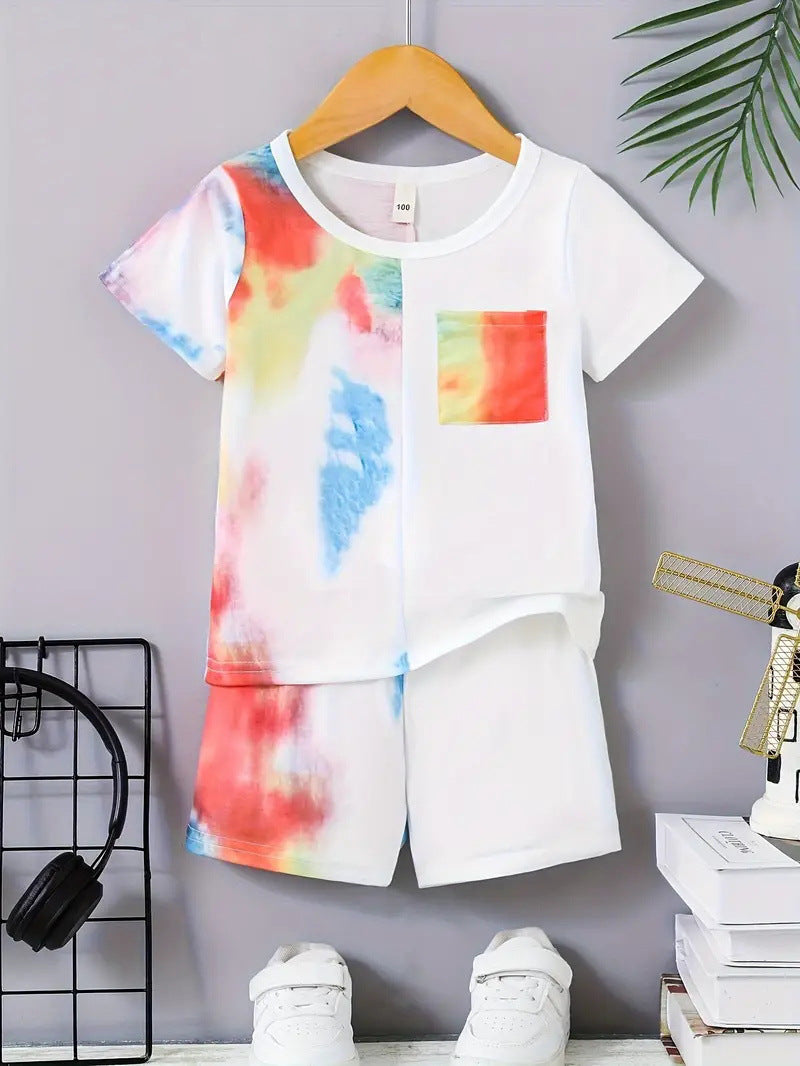 Conjunto Informal de Dos Piezas para Niño: Camiseta y Pantalón Corto