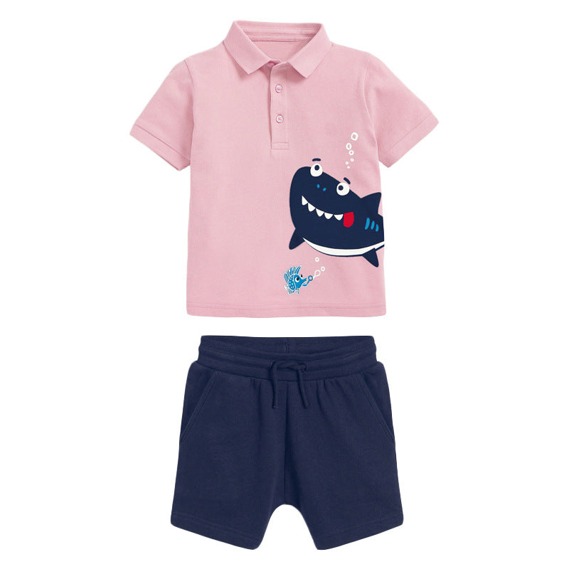 Traje Infantil de Manga Corta con Solapa para Niños — Elegante Eventos