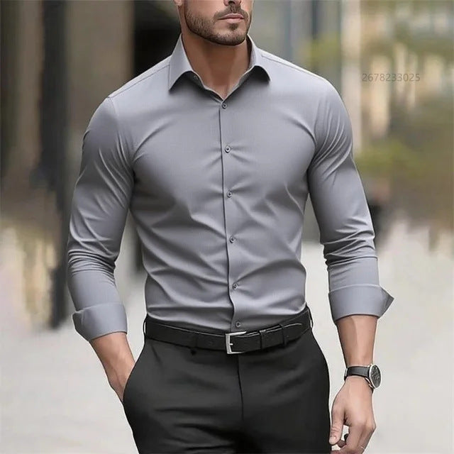 CAMISA DE HOMBRE RESISTENTE ALAS ARRUGAS