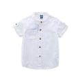 Camiseta de Lino de Vestir para Niño — Elegante y Transpirable