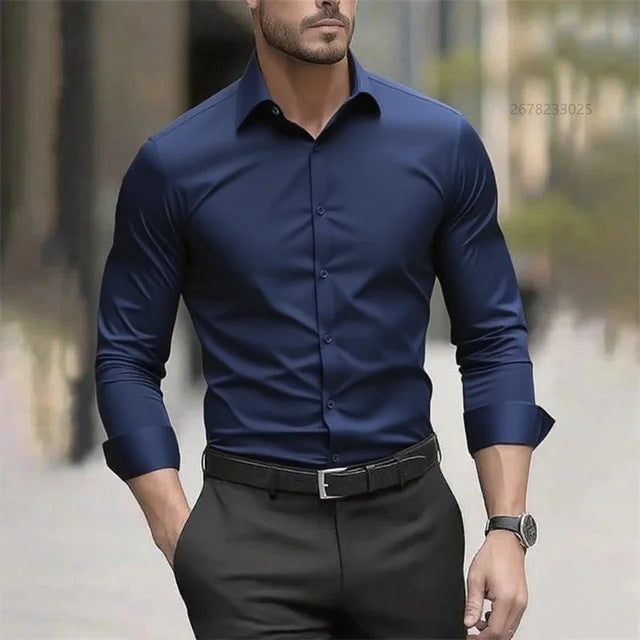 CAMISA DE HOMBRE RESISTENTE ALAS ARRUGAS