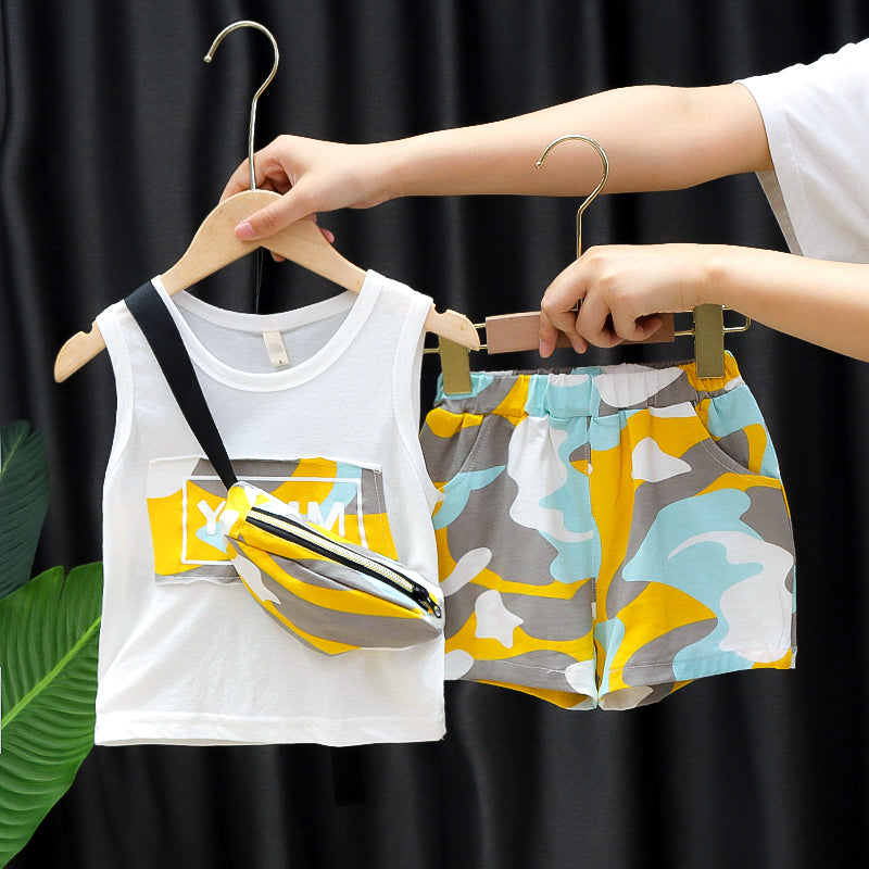 Conjunto de Verano de 3 Piezas para Niños — Algodón Bebé