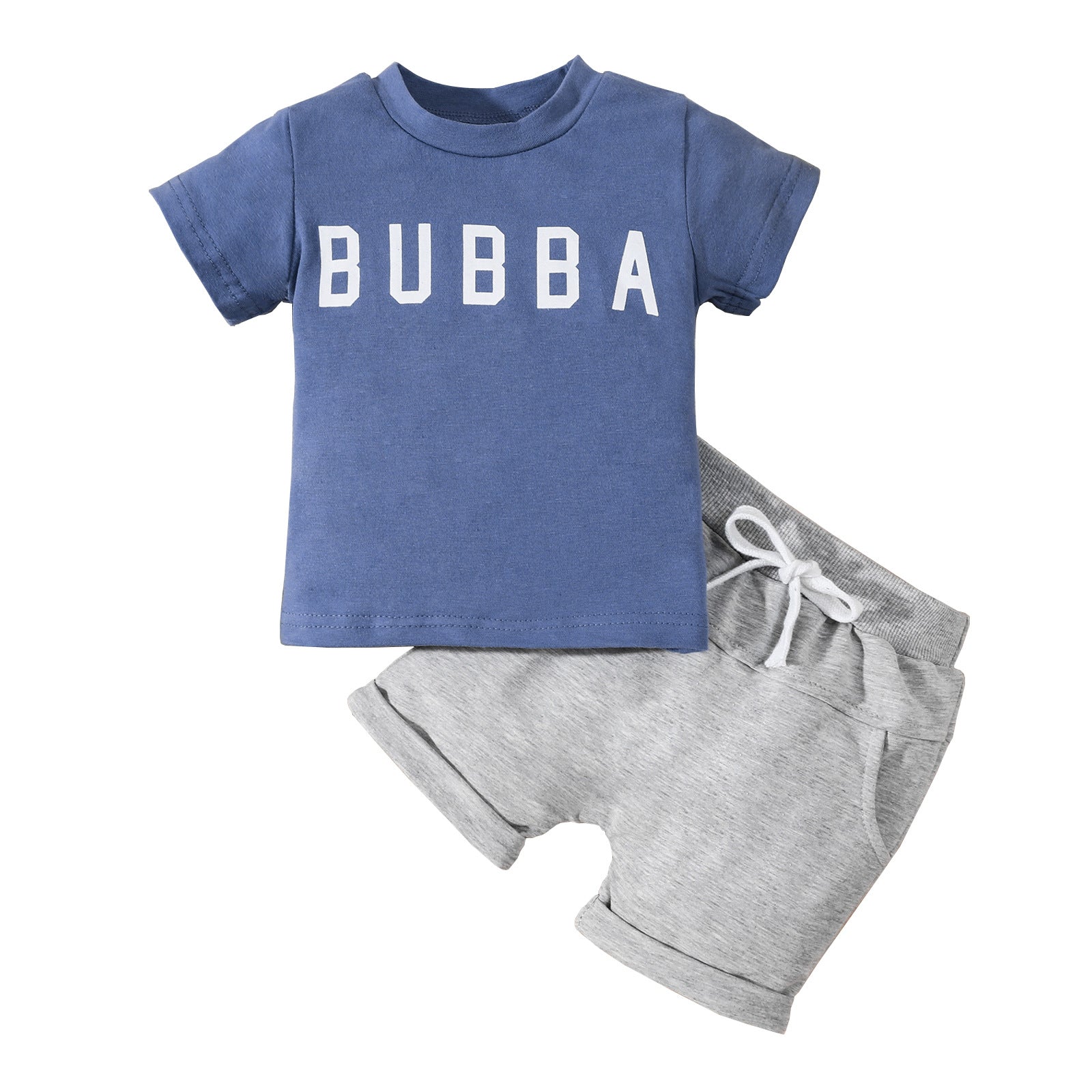 Conjunto de Camiseta y Pantalón Informal con Estampado de Letras para Niño — Set 2 Piezas