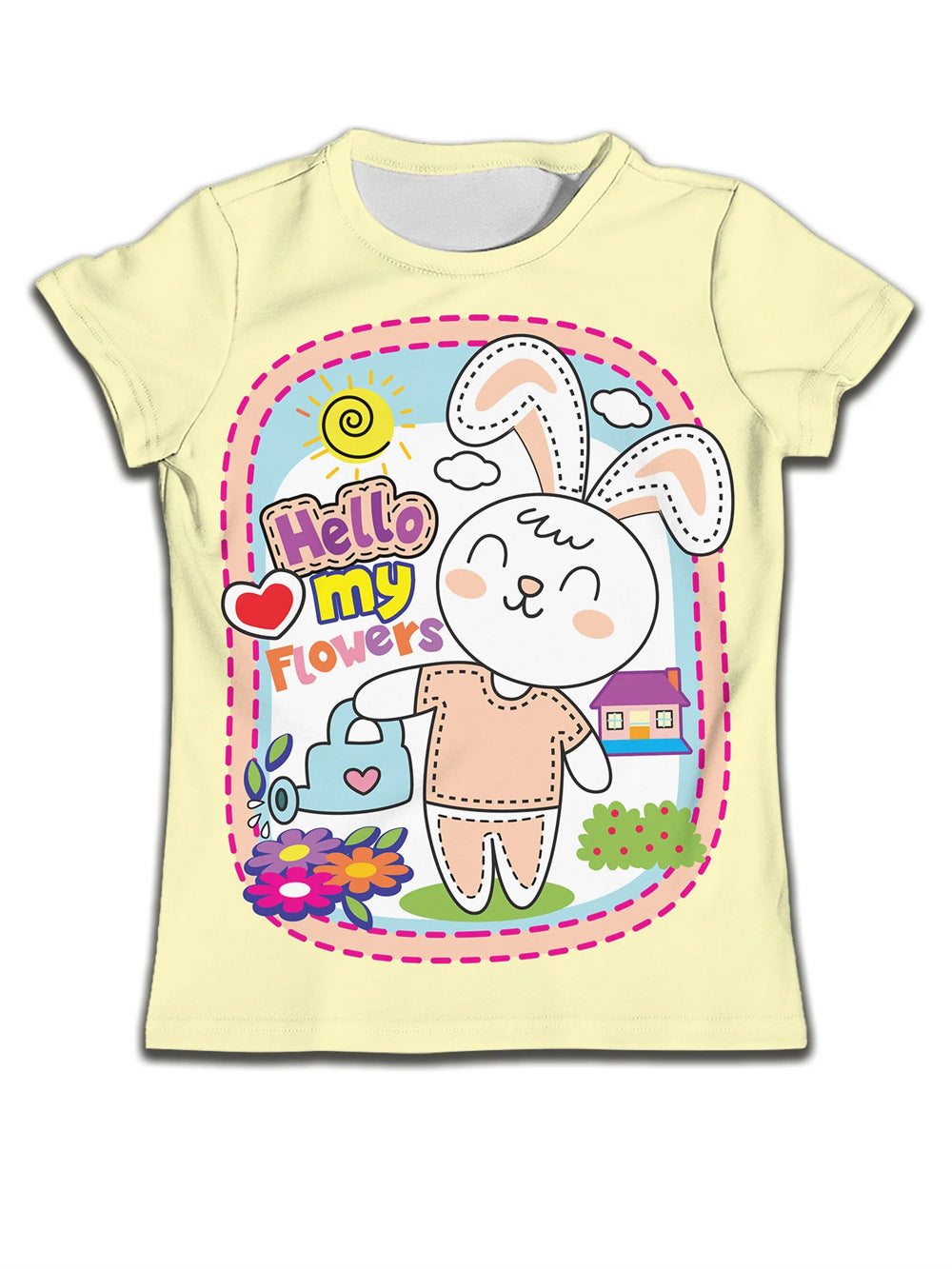 Camiseta Infantil con Estampado de Dibujo — Algodón Niños