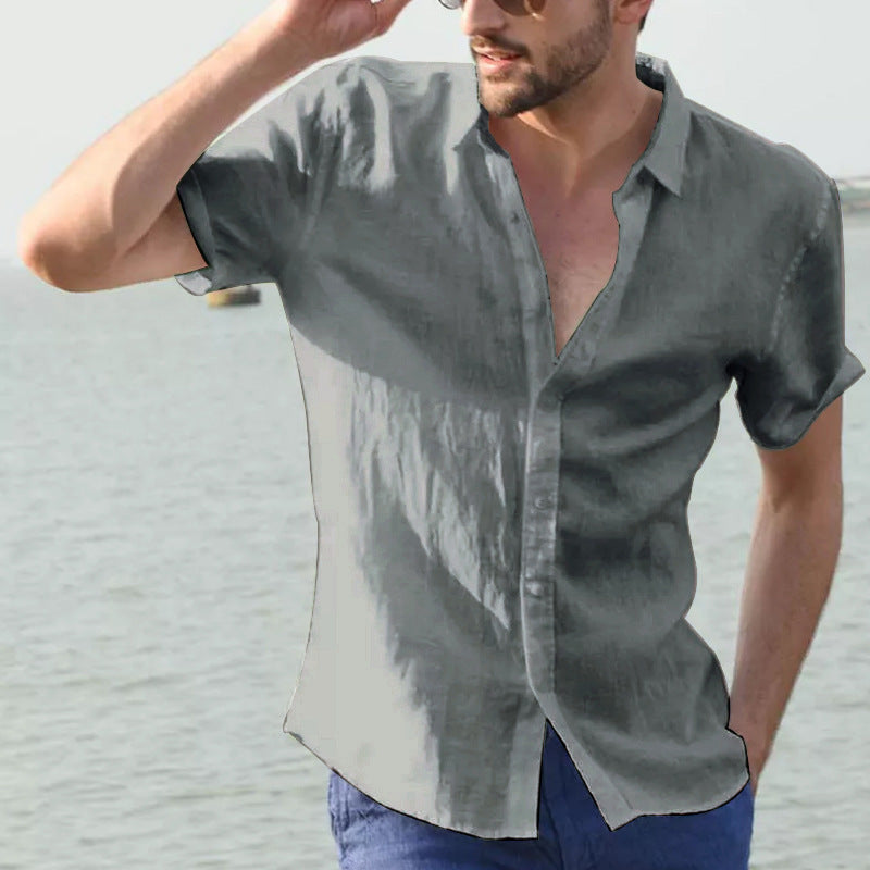 Camisas casuales de manga corta para hombre