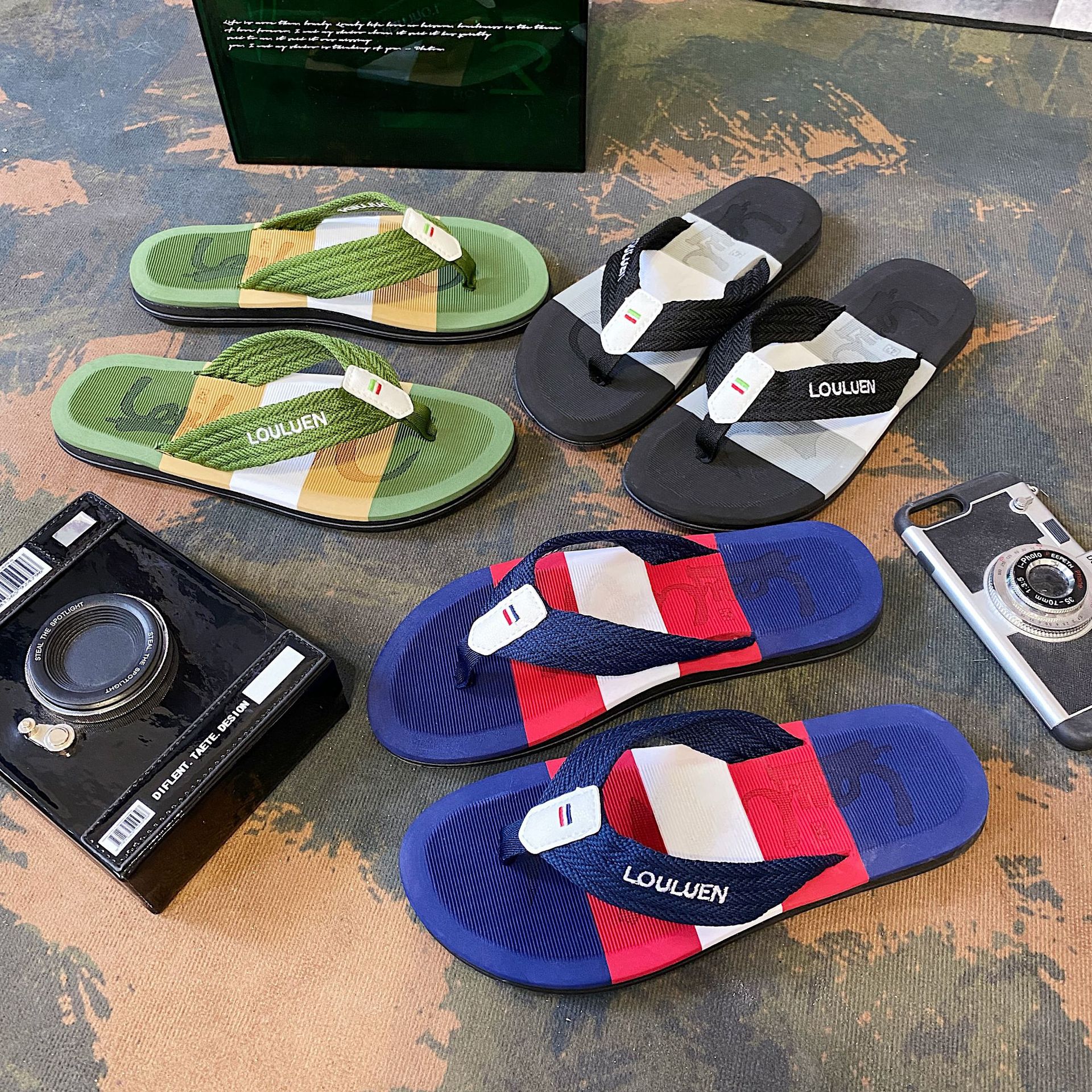 Chanclas De EVA Para Hombre Zapatillas De Verno De Playa Moda Casual