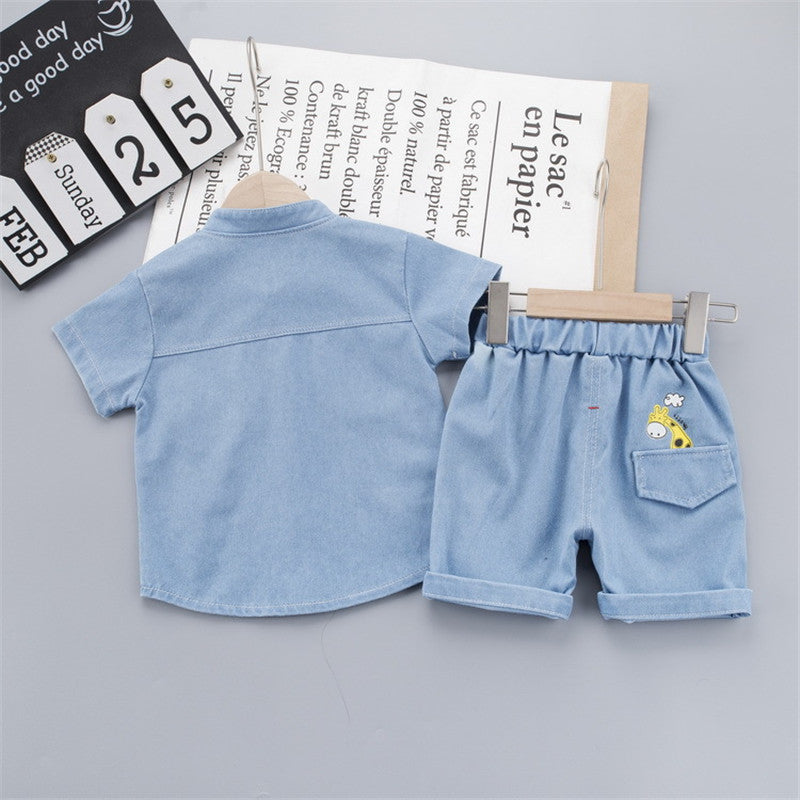 Conjunto Vaquero de Dos Piezas para Niño — Estilo Denim Total