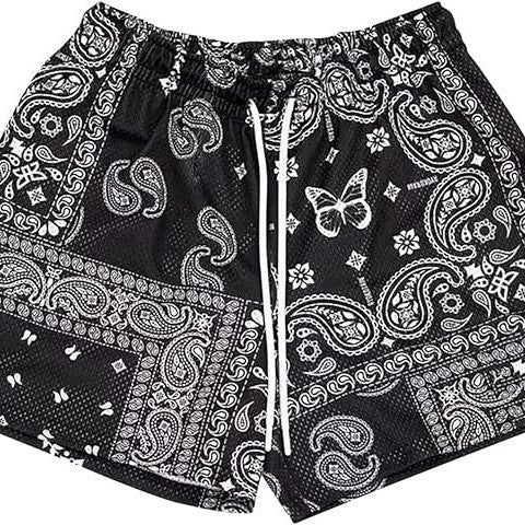 Pantalones cortos deportivos transpirables de malla para hombre