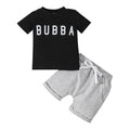 Conjunto de Camiseta y Pantalón Informal con Estampado de Letras para Niño — Set 2 Piezas