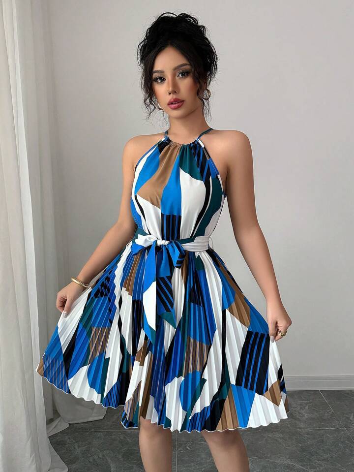 Vestido Colorido de Seda para Mujer