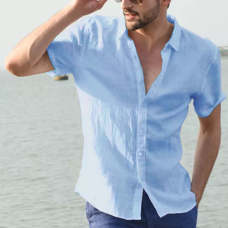 Camisas casuales de manga corta para hombre