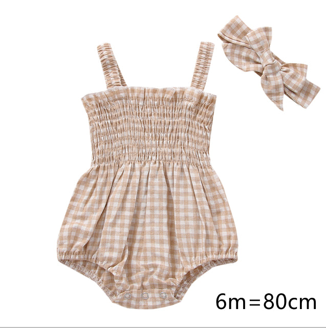 Pelele para Bebé Niña con Diadema