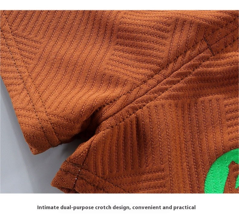 Conjunto de Dos Piezas: Camiseta sin Mangas y Pantalón Corto para Niños — Estilo Coreano