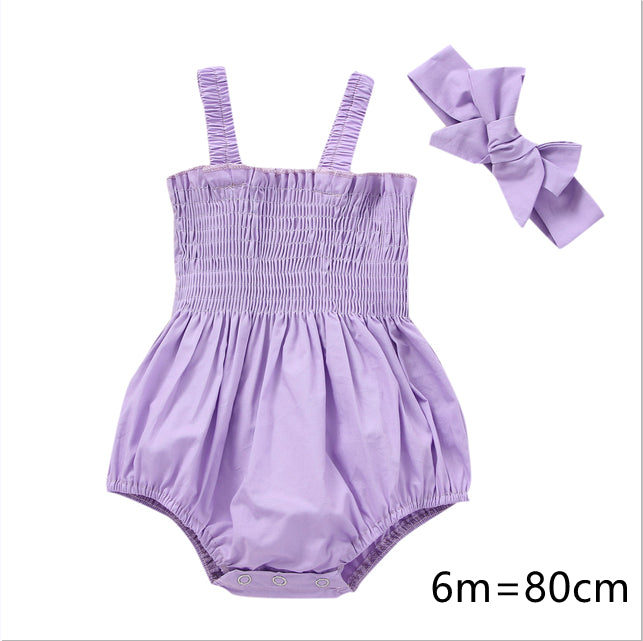 Pelele para Bebé Niña con Diadema