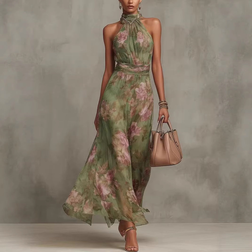 Vestido Resort Ceñido a la Cintura y Favorecedor
