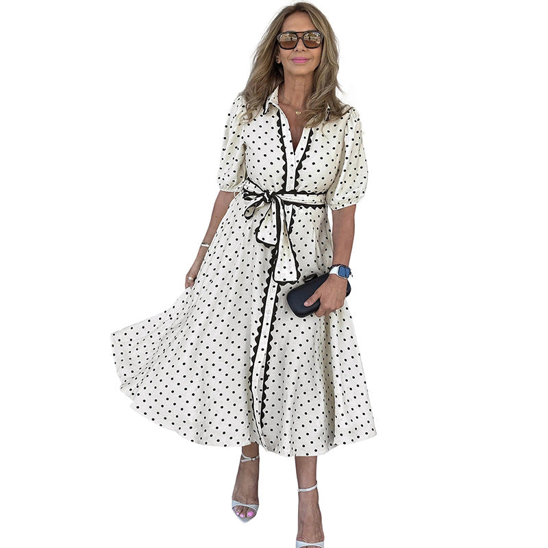Vestido Casual con Cordones para Mujer — Última Moda