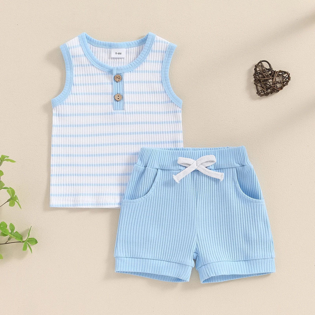 Conjunto de Dos Piezas para Niño — Cómodo y Versátil para el Verano