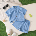 Conjunto de Dos Piezas para Bebé Niño con Estampado — Divertido y Cómodo