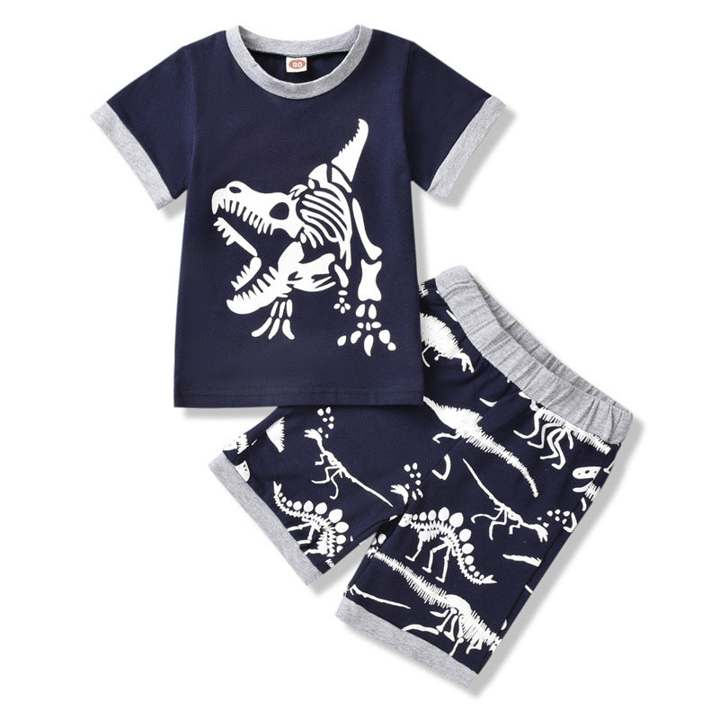Camiseta Infantil de Manga Corta con Estampado — Algodón 95%