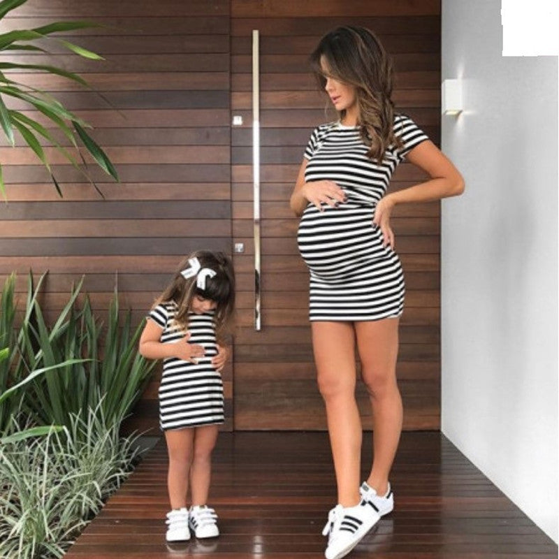 Vestido a Rayas a Juego Madre e Hija