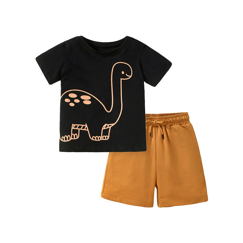 Conjunto de Verano para Niños: Camiseta y Pantalones Cortos — Fresco y Versátil