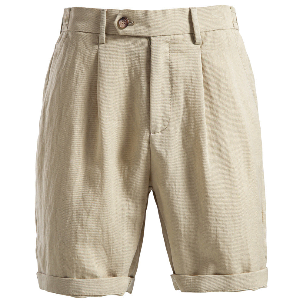 Pantalones cortos de algodón Lyocell de estilo clásico y elegante, ideales para ocasiones informales