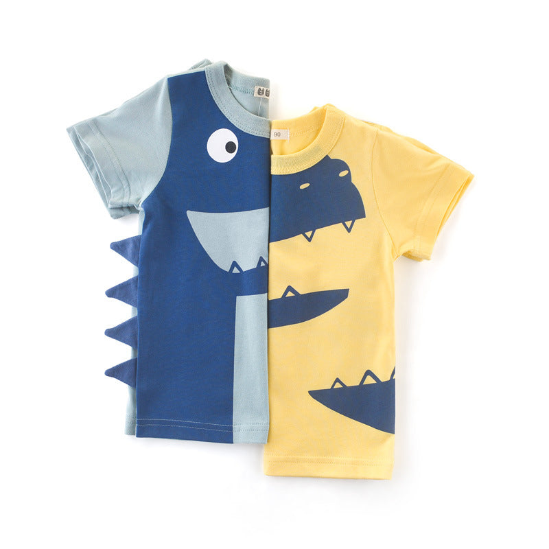 Camiseta de Verano para Niño — Algodón Puro Manga Corta