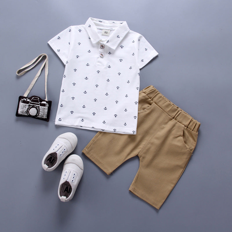 Conjunto de Niño con Estampado de Anclas