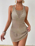 Women's knitted beach dress.