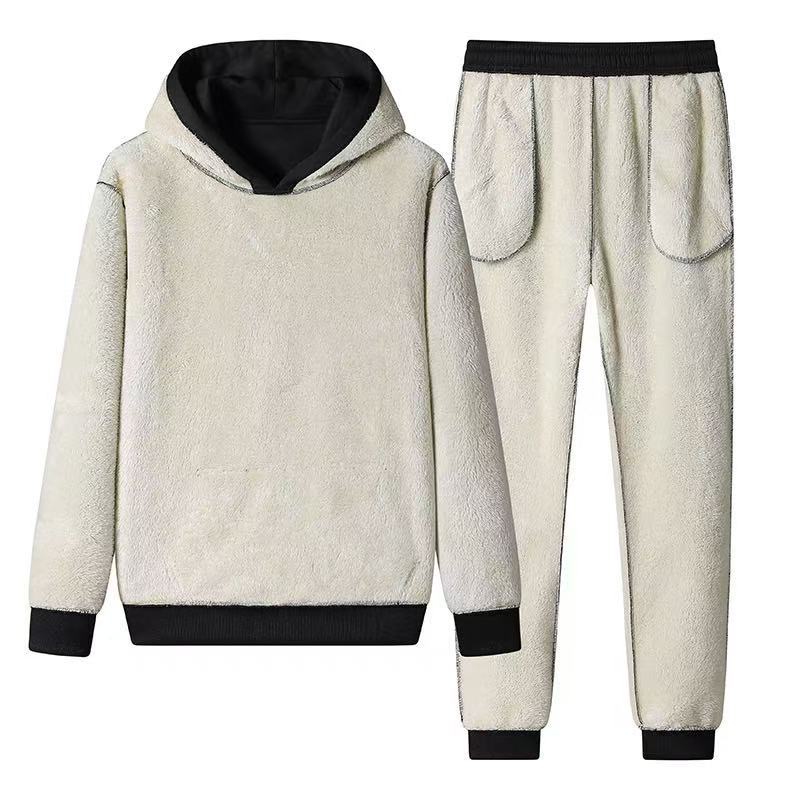 Chándal grueso para hombre con forro polar