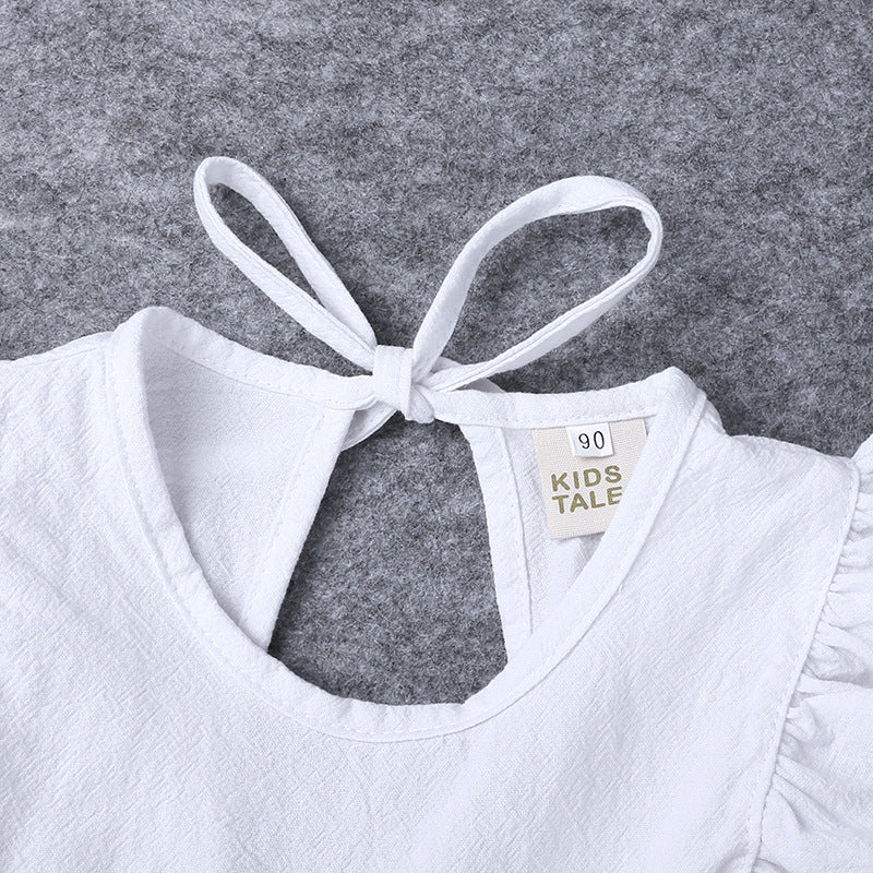 Vestidos de Bebé para Niñas — Falda de Volantes Algodón Verano