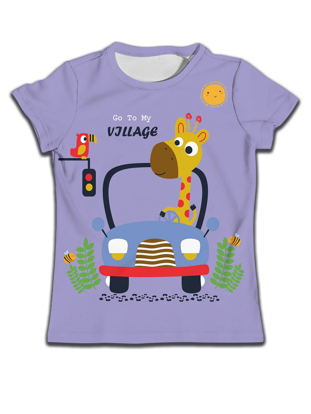 Camiseta Infantil con Estampado de Dibujo — Algodón Niños