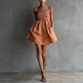Women's Solid Color Strapless Tube Dress