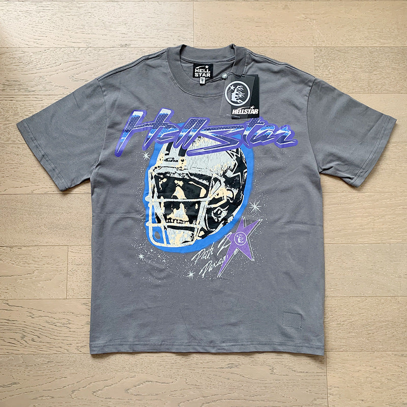 Camiseta unisex informal de estilo retro con estampado.